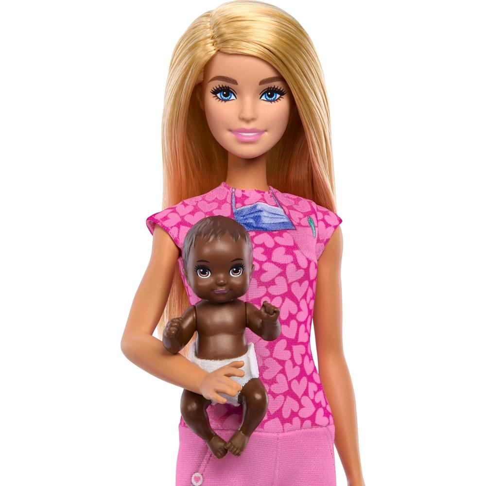 BARBIE DOCTORA BEBÉS SET CON MUÑECA RUBIA Y ACCESORIOS - 3