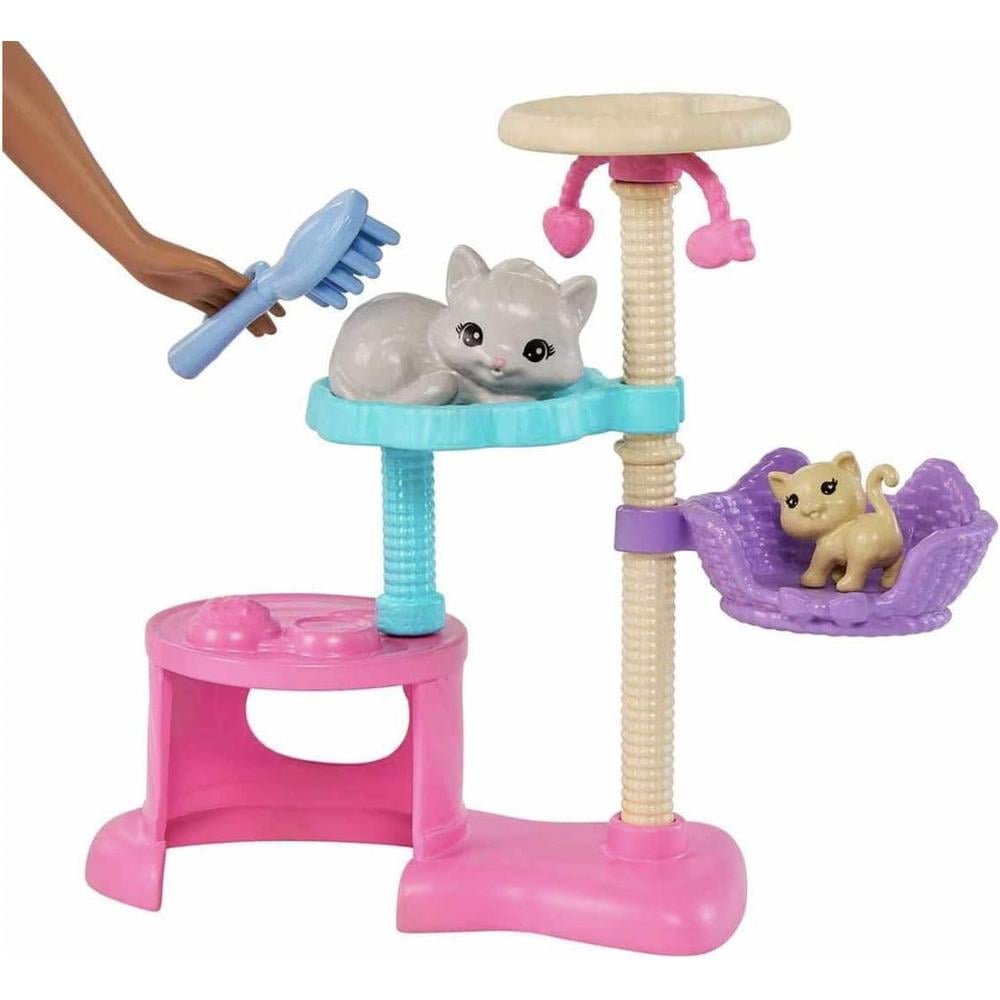 BARBIE MUÑECA CASA CON GATITOS Y ACCESORIOS - 4