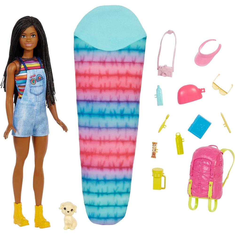 BARBIE MUÑECA BROOKLYN CAMPING CON CACHORRO - 1