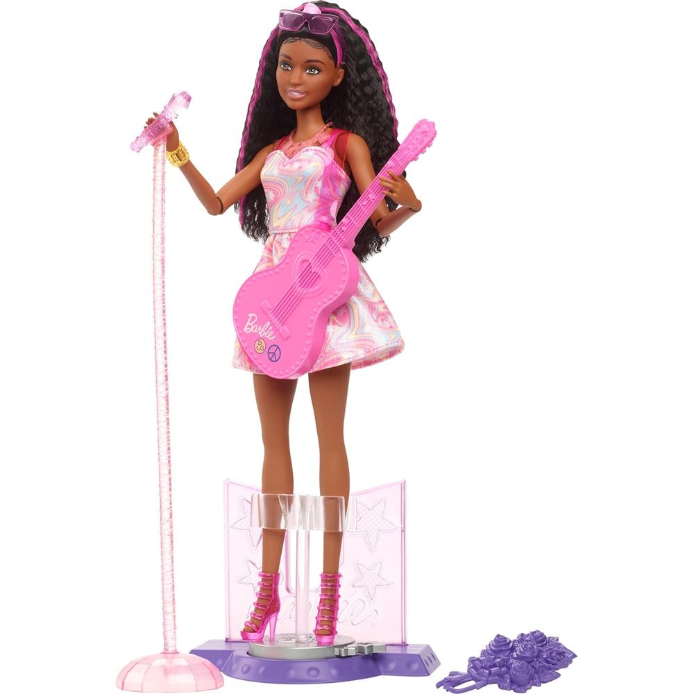 BARBIE 65 ANIVERSARIO MUÑECA ESTRELLA POP MORENA - 1