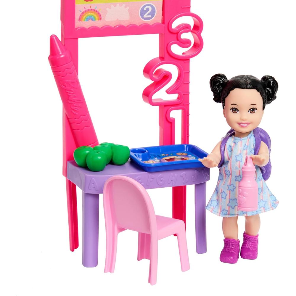 BARBIE PROFESORA CASTAÑA CARRERAS MUÑECA CON ACCESORIOS - 4