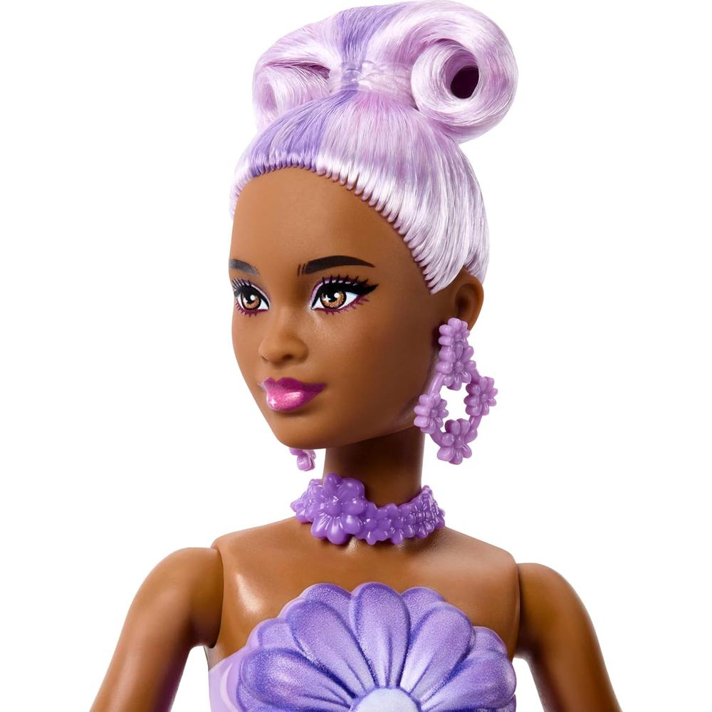 BARBIE PETAL POP MUÑECA VESTIDO MORADO CON MASCOTA - 4