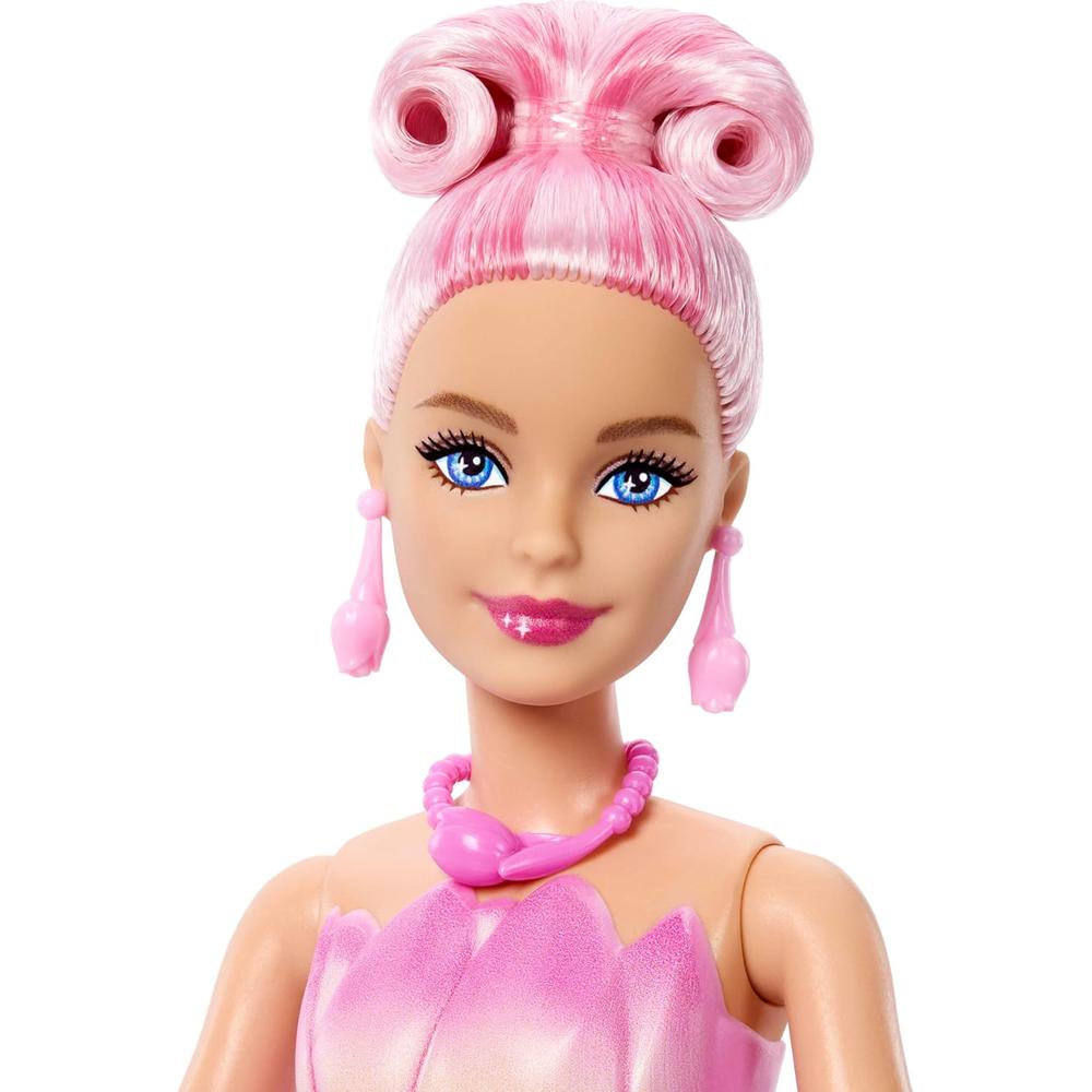 BARBIE PETAL POP MUÑECA VESTIDO ROSA CON MASCOTA - 4