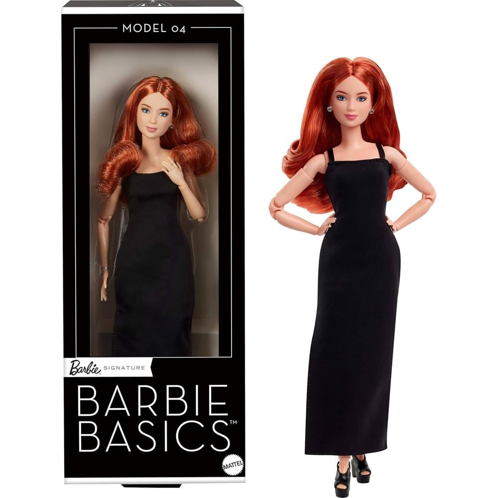 BARBIE BASICS MODELO 04 MUÑECA COLECCIÓN CABELLO ROJO RIZADO - 1