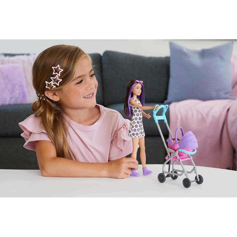 BARBIE SKIPPER BABYSITTERS SET NIÑERA CON BEBÉ Y ACCESORIOS - 2