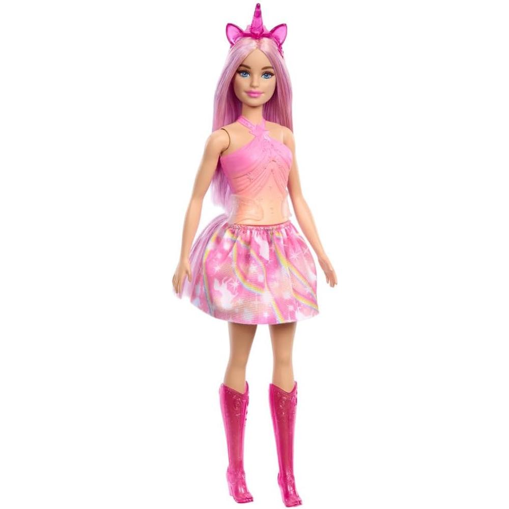 BARBIE MUÑECA UNICORNIO CABELLO ROSA CON ACCESORIOS - 1