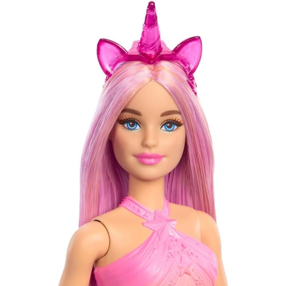 BARBIE MUÑECA UNICORNIO CABELLO ROSA CON ACCESORIOS - 2