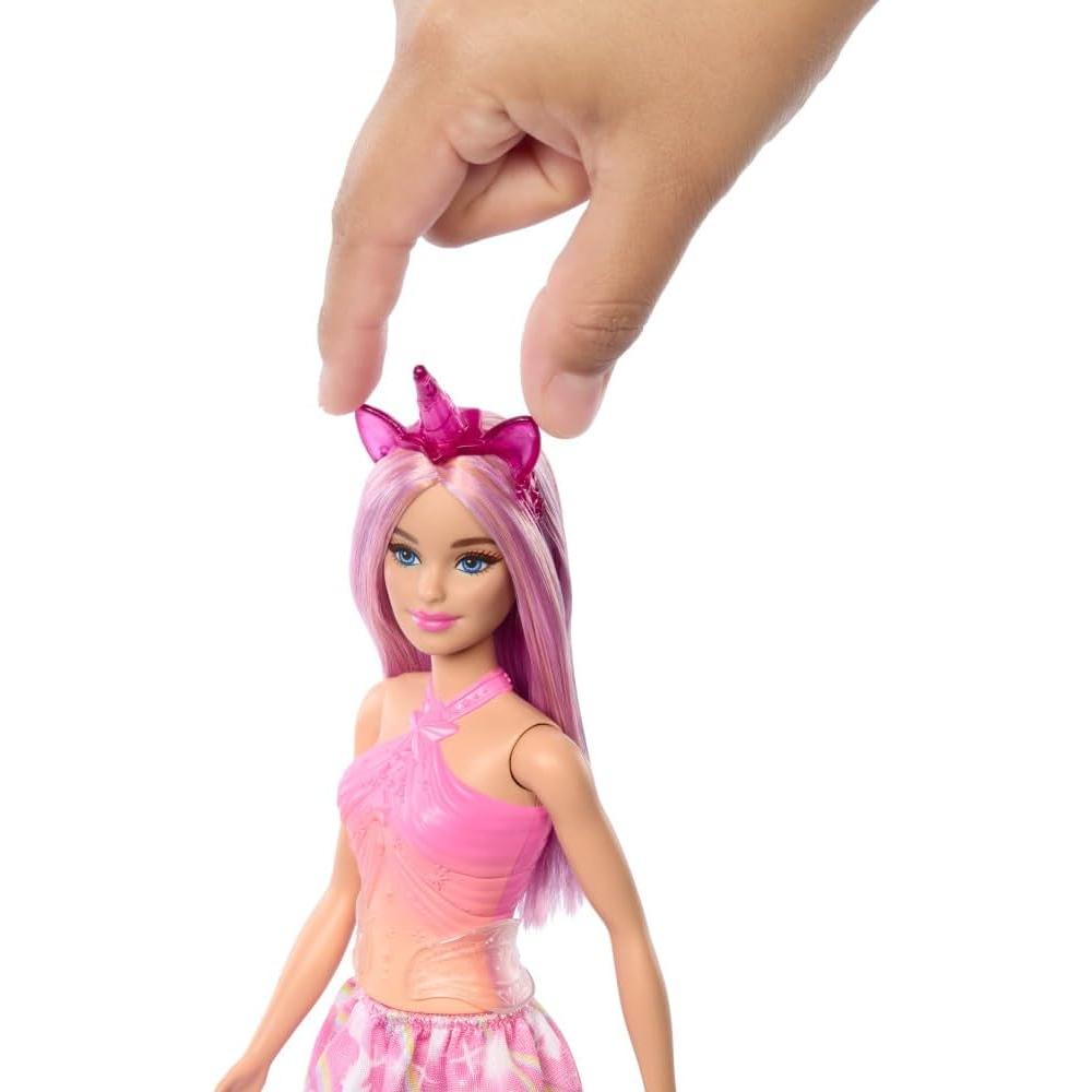 BARBIE MUÑECA UNICORNIO CABELLO ROSA CON ACCESORIOS - 4
