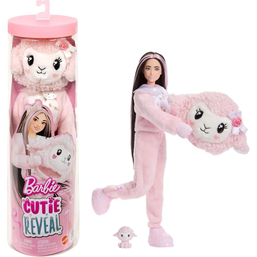 BARBIE CUTIE REVEAL CORDERO CUDDLY MUÑECA CON SORPRESAS - 1