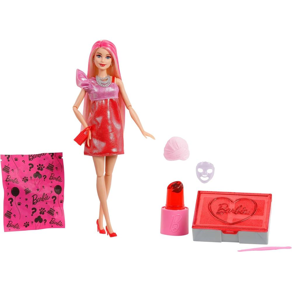 BARBIE PARTY GLAM SERIES MUÑECA ROJA CON SORPRESAS - 2