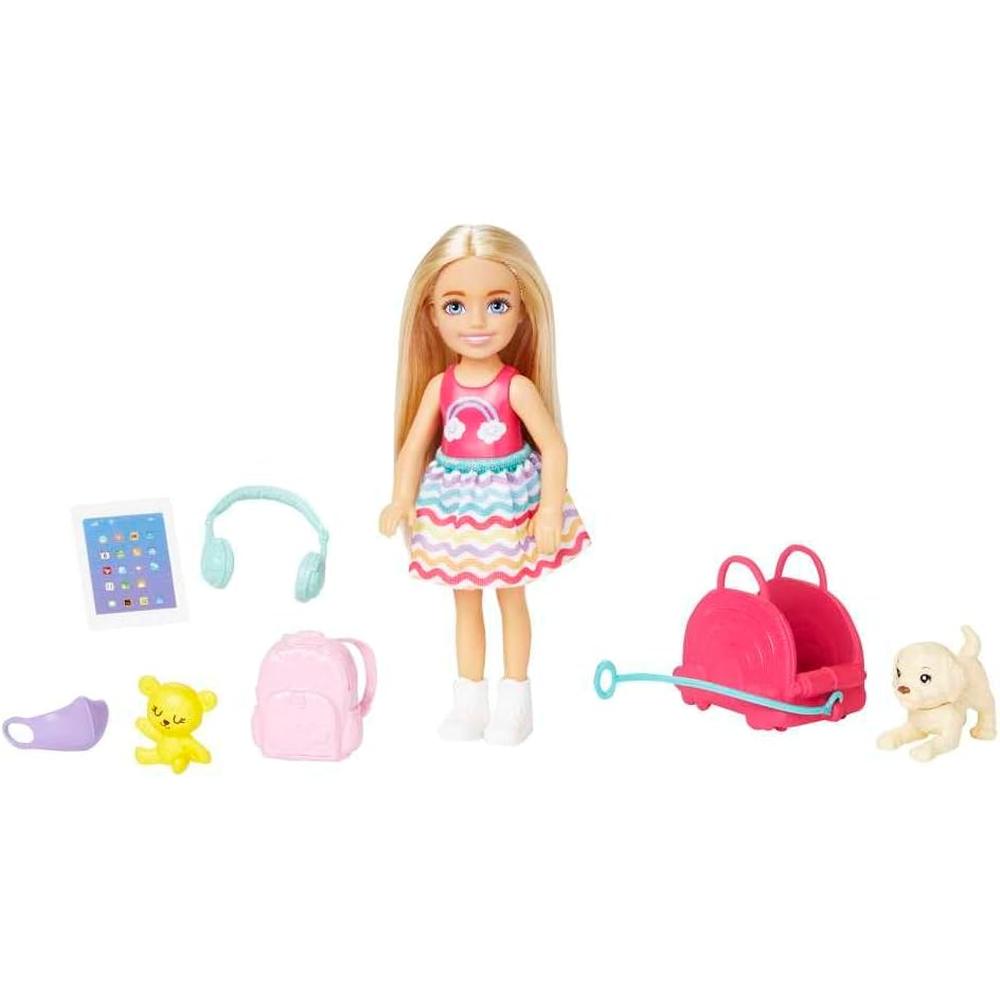 BARBIE CHELSEA VIAJE CON CACHORRO RUBIA - 1
