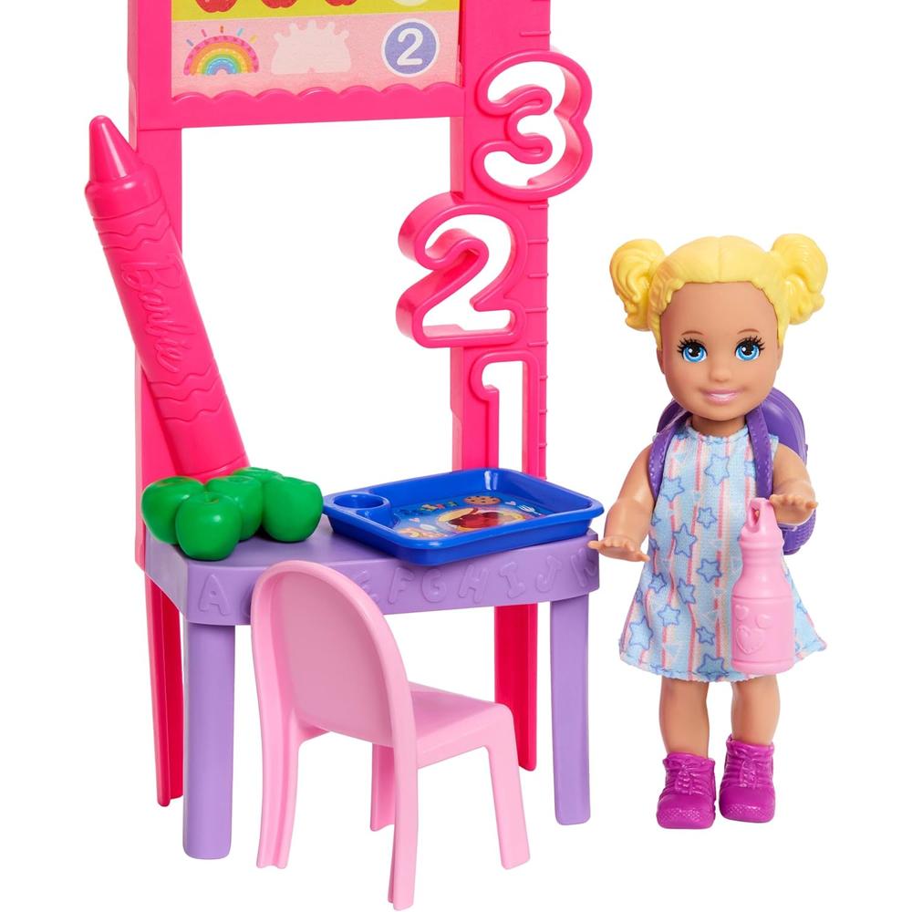 BARBIE PROFESORA MORENA CARRERAS SET MUÑECA CON NIÑA - 4