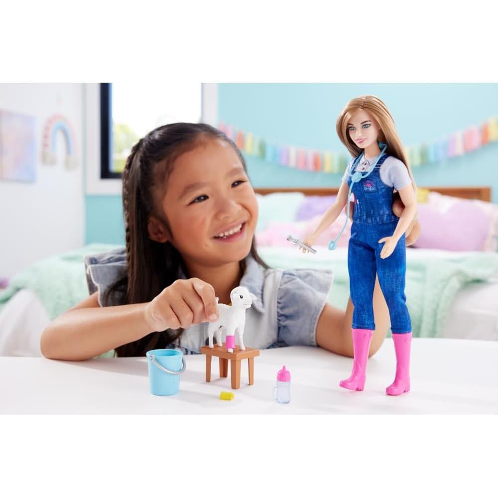 BARBIE VETERINARIA GRANJA 65 ANIVERSARIO MUÑECA RUBIA - 2