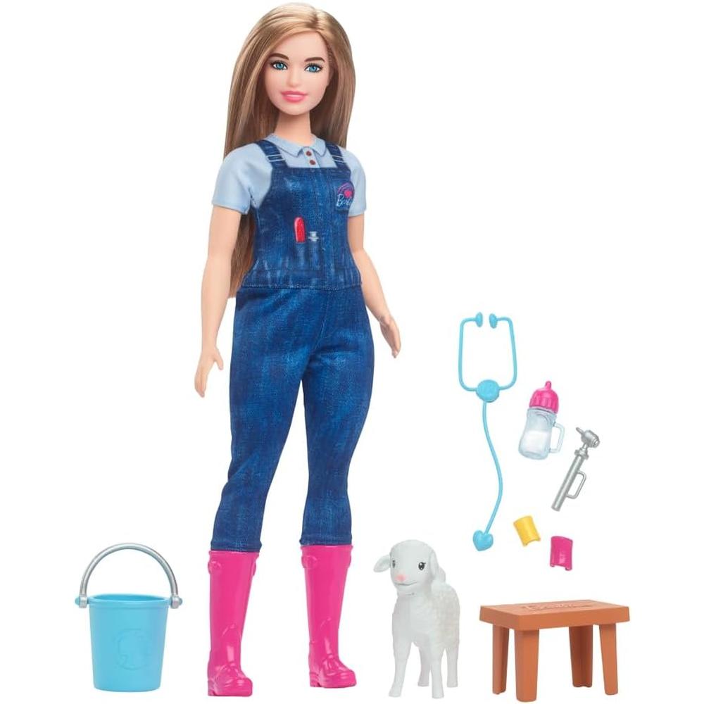 BARBIE VETERINARIA GRANJA 65 ANIVERSARIO MUÑECA RUBIA - 4