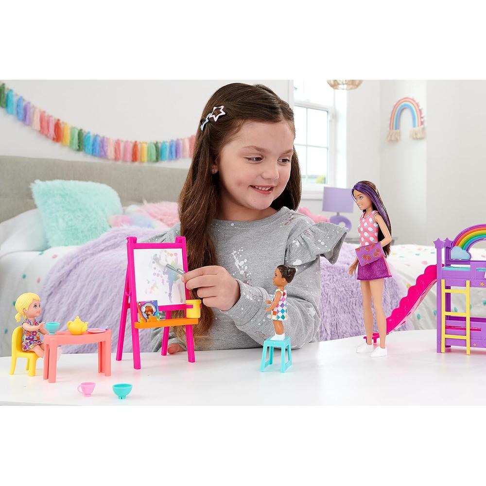 BARBIE SKIPPER BABYSITTERS GUARDERÍA SET 3 MUÑECAS CON ACCESORIOS - 2