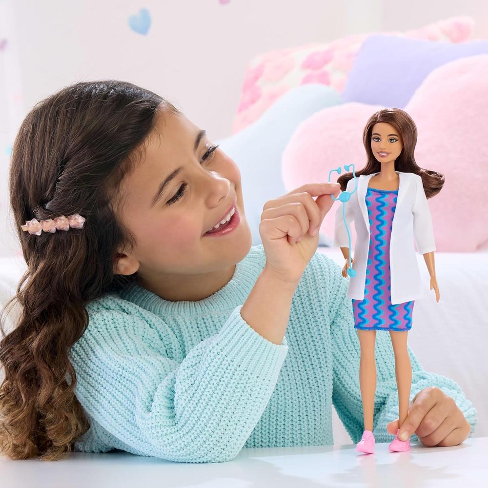 BARBIE DOCTORA MUÑECA CON BATA Y ESTETOSCOPIO - 2