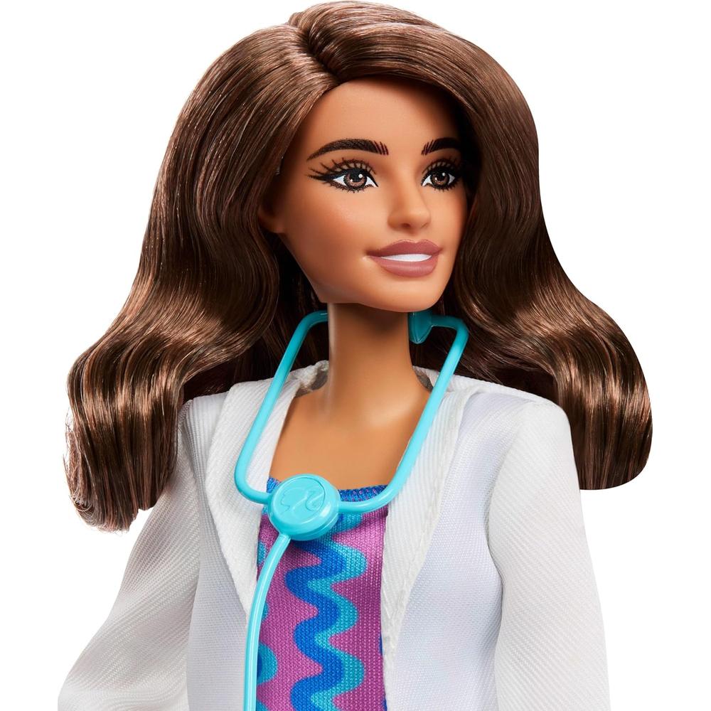 BARBIE DOCTORA MUÑECA CON BATA Y ESTETOSCOPIO - 3