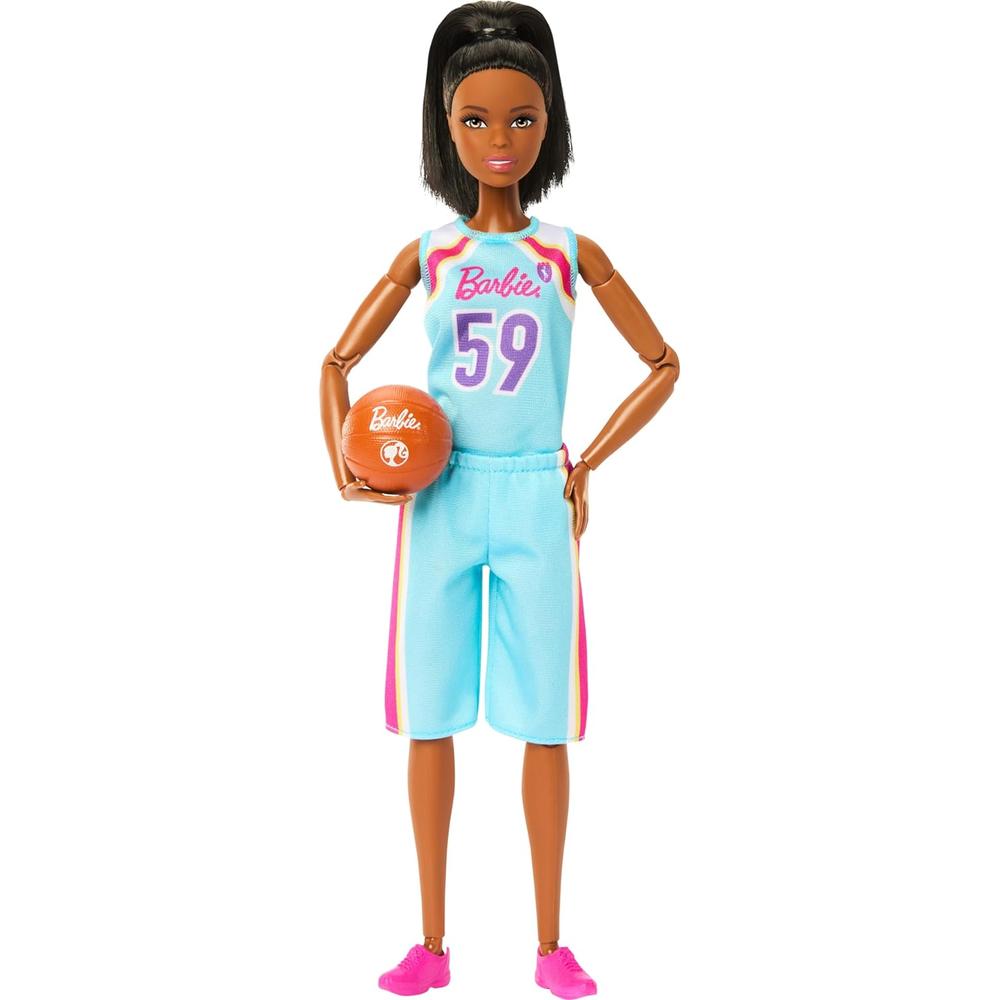 BARBIE MUÑECA JUGADORA DE BALONCESTO MORENA ARTICULADA - 1