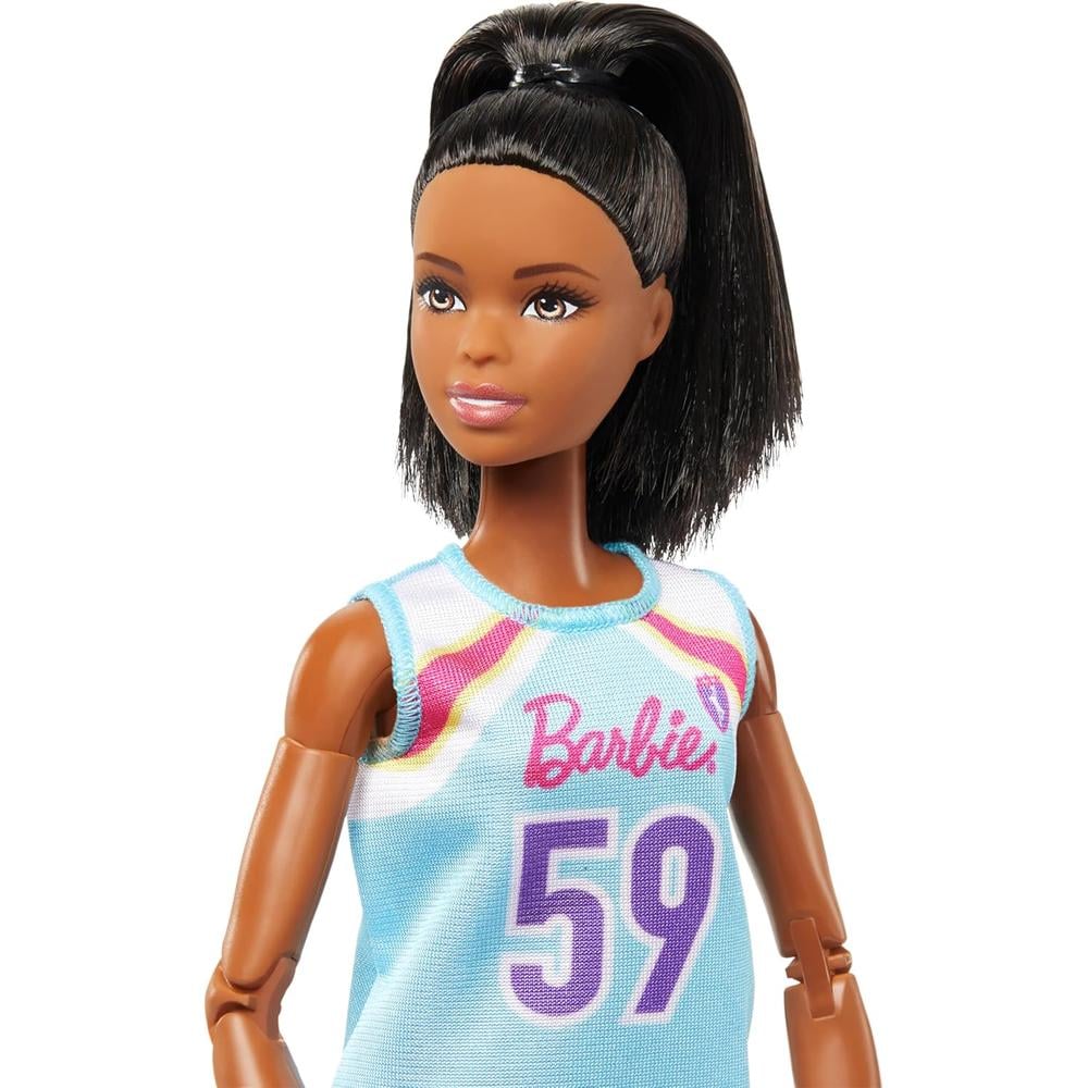 BARBIE MUÑECA JUGADORA DE BALONCESTO MORENA ARTICULADA - 2