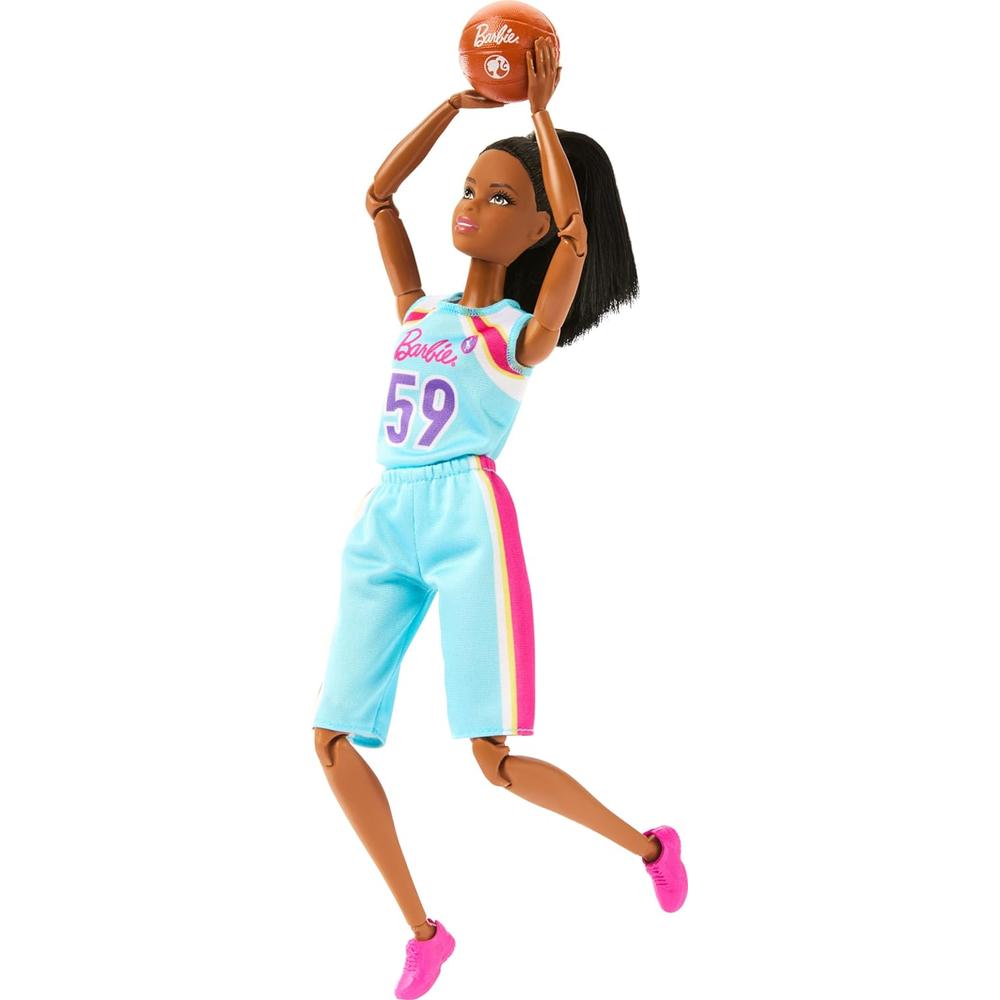 BARBIE MUÑECA JUGADORA DE BALONCESTO MORENA ARTICULADA - 3