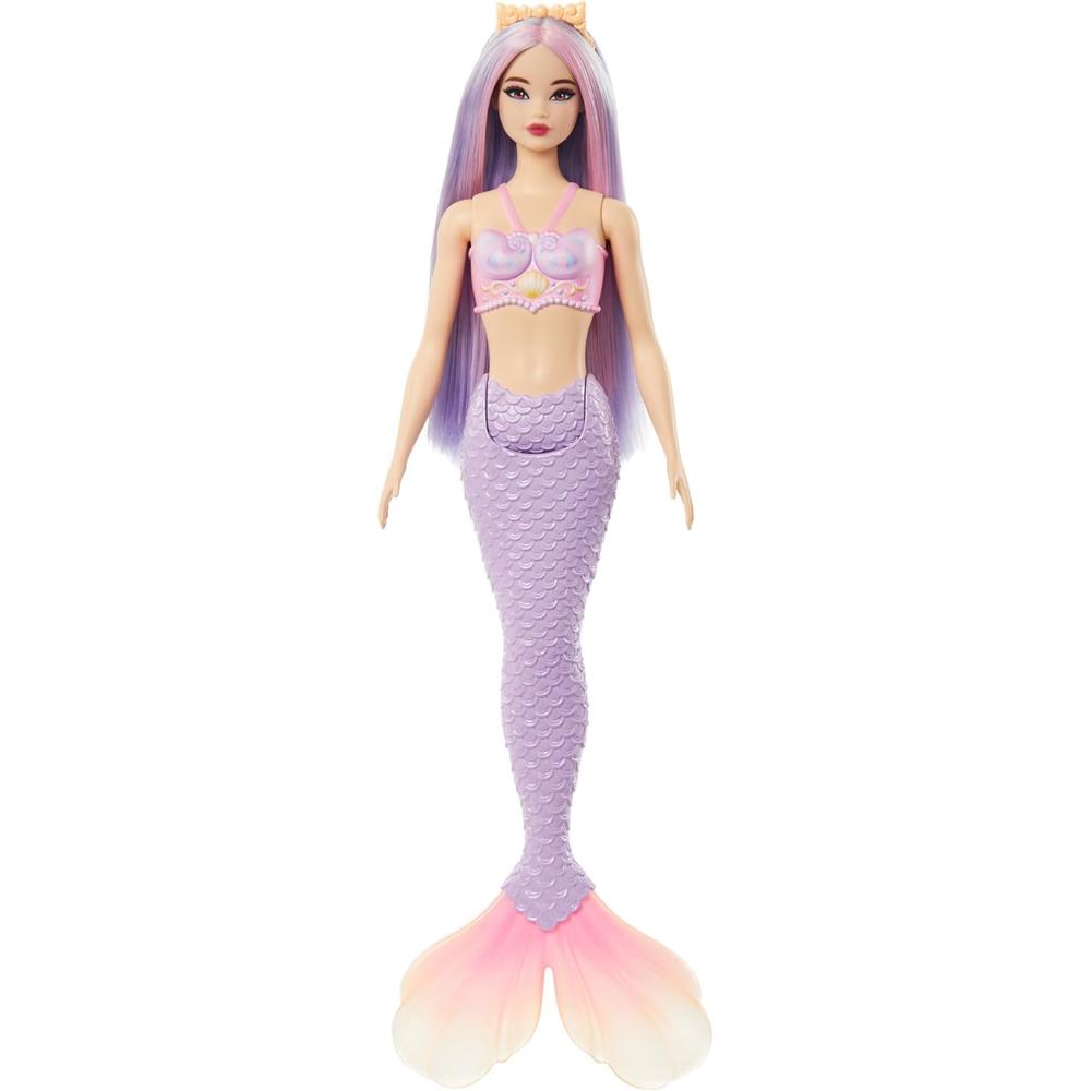 BARBIE MUÑECA SIRENA CABELLO ROSA LILA COLA LAVANDA - 1