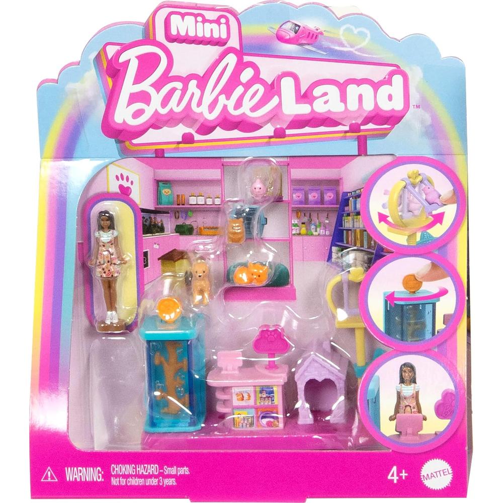 BARBIE MINI BARBIELAND SET MASCOTAS CON ACCESORIOS - 1