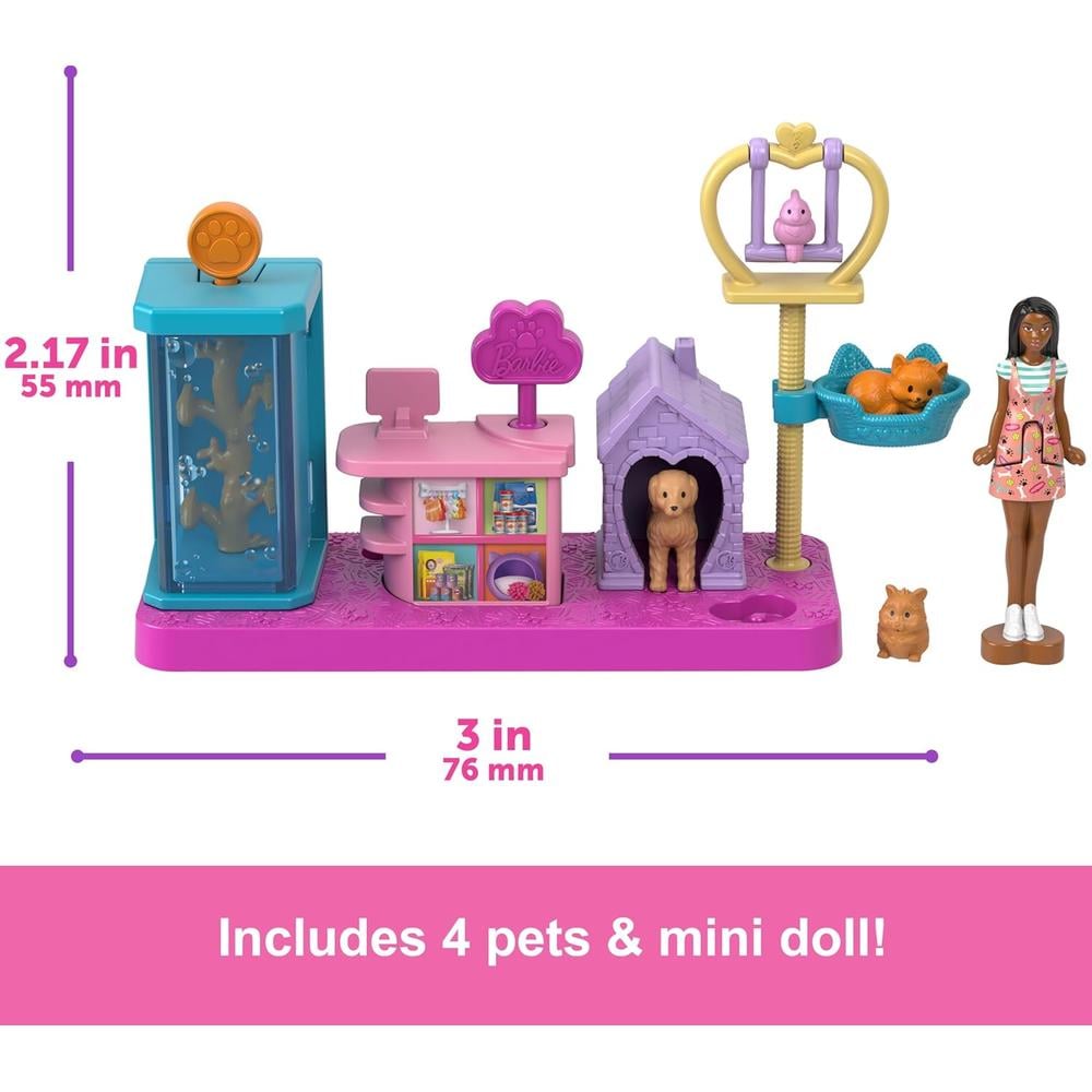 BARBIE MINI BARBIELAND SET MASCOTAS CON ACCESORIOS - 3