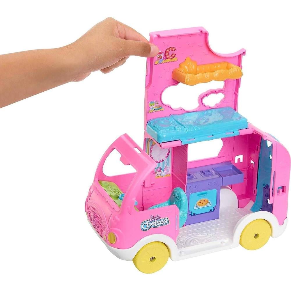 BARBIE CHELSEA AUTOCARAVANA 2 EN 1 CON MUÑECA Y MASCOTAS - 4