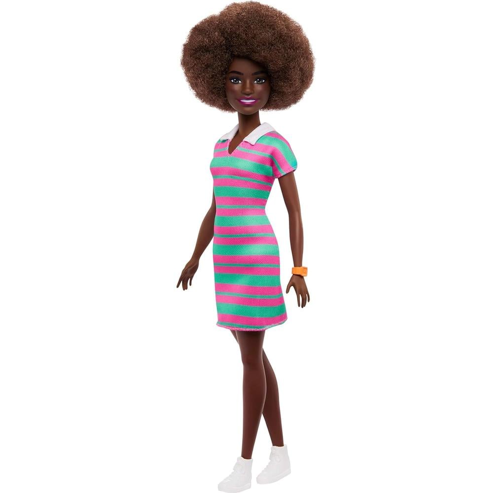 BARBIE FASHIONISTAS CABELLO NEGRO VESTIDO - 1