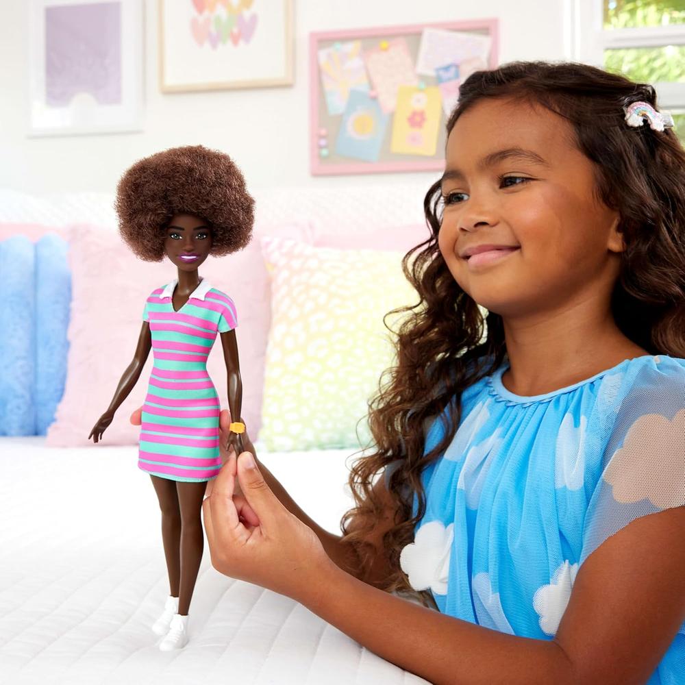 BARBIE FASHIONISTAS CABELLO NEGRO VESTIDO - 2