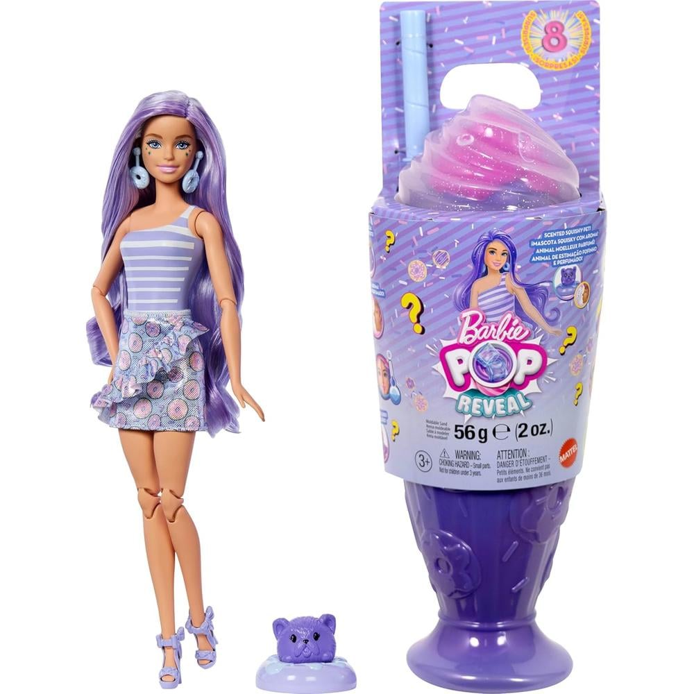 BARBIE POP REVEAL SWEETS DONAS MUÑECA CON MASCOTA Y SORPRESAS - 1