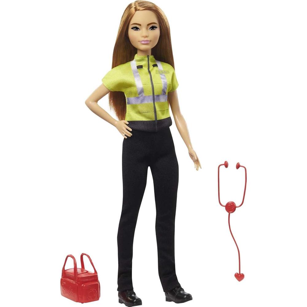 BARBIE MUÑECA PARAMÉDICA CON UNIFORME MÉDICO Y ACCESORIOS - 1