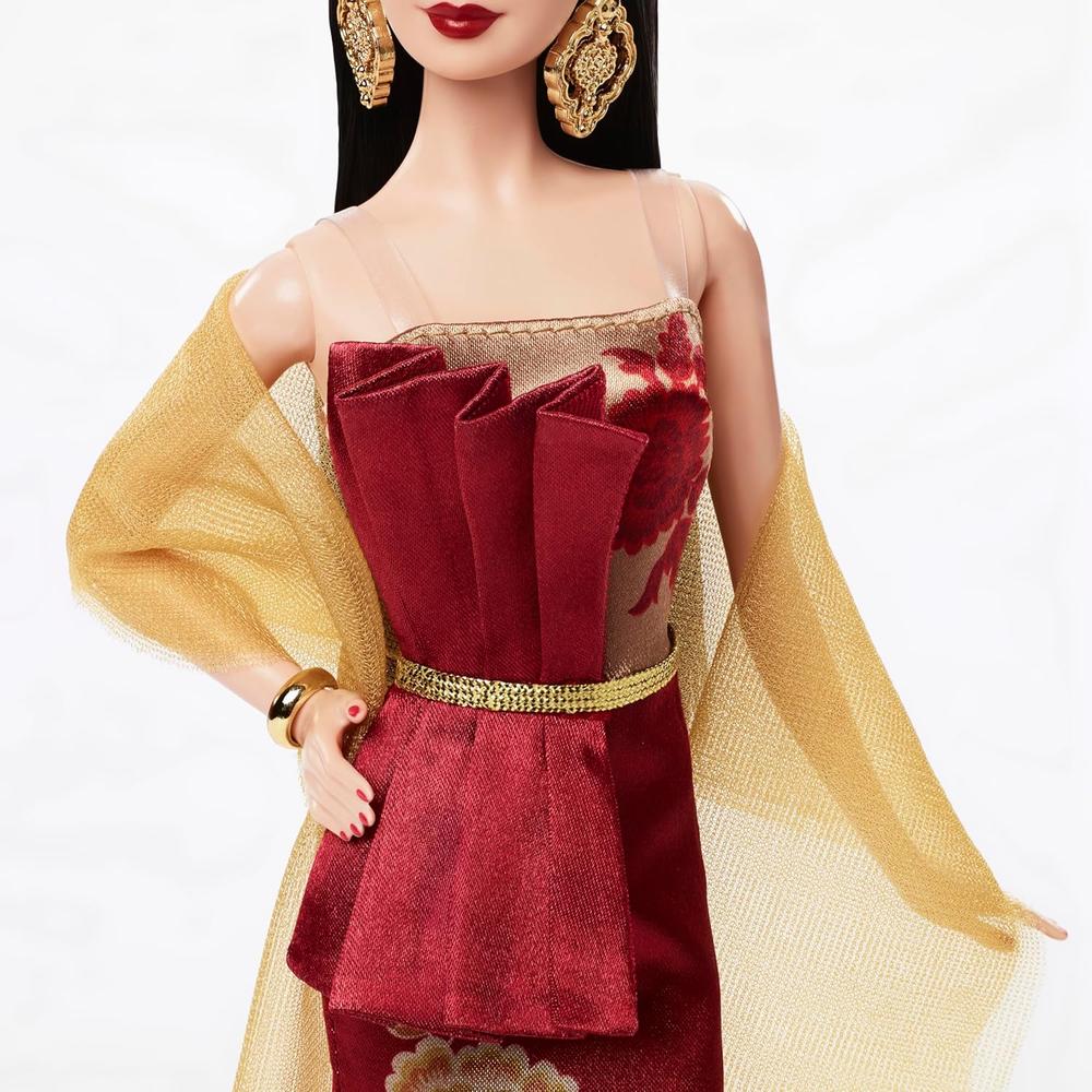 BARBIE SIGNATURE AÑO NUEVO LUNAR MUÑECA VESTIDO ROJO - 3