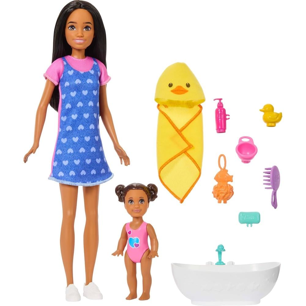 BARBIE SKIPPER BABYSITTERS SET BAÑO CON ACCESORIOS - 1
