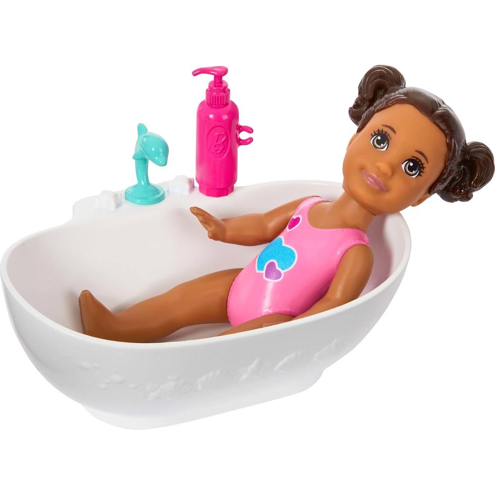 BARBIE SKIPPER BABYSITTERS SET BAÑO CON ACCESORIOS - 4