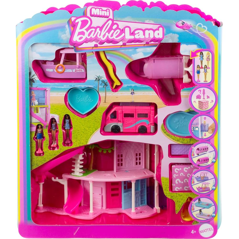 BARBIE MINI BARBIELAND CASA DE ENSUEÑO CON VEHÍCULOS - 1