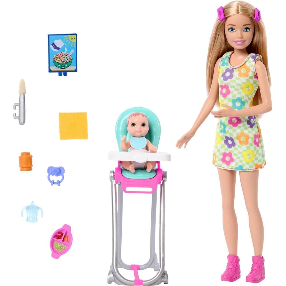 BARBIE SKIPPER SET NIÑERA HORA DE COMIDA - 1
