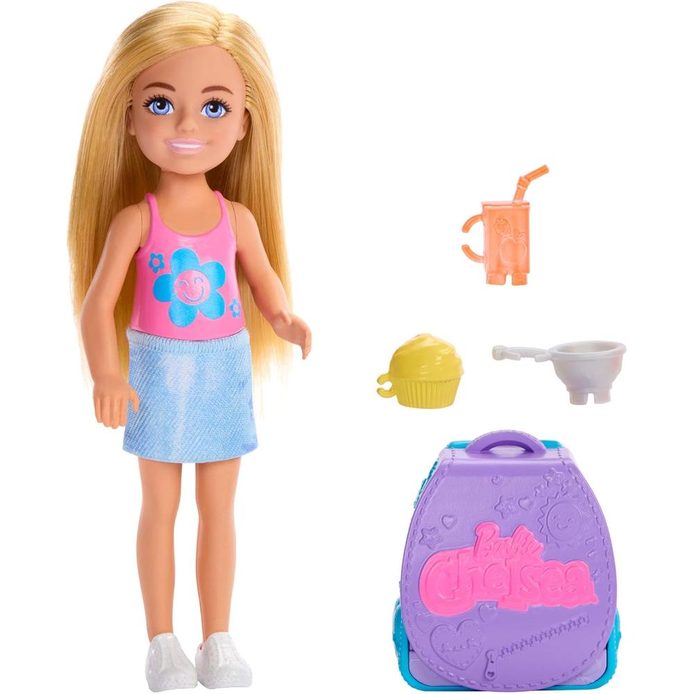 BARBIE CHELSEA MOCHILA CUPCAKES SET DE HORNEADO CON MUÑECA - 1