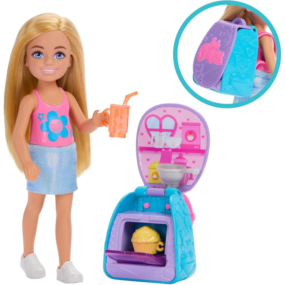 BARBIE CHELSEA MOCHILA CUPCAKES SET DE HORNEADO CON MUÑECA - 4