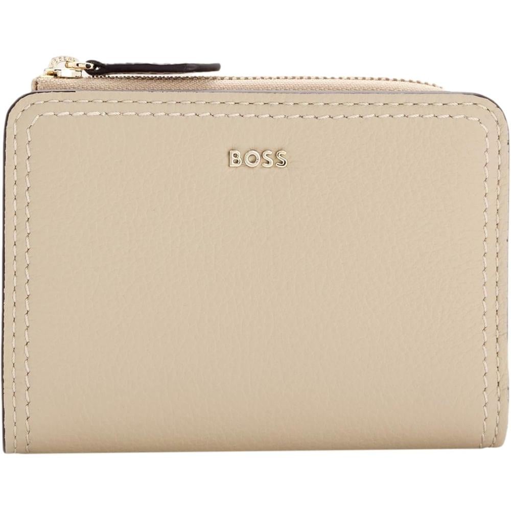 BILLETERA HUGO BOSS LENAH BEIGE MUJER - 1