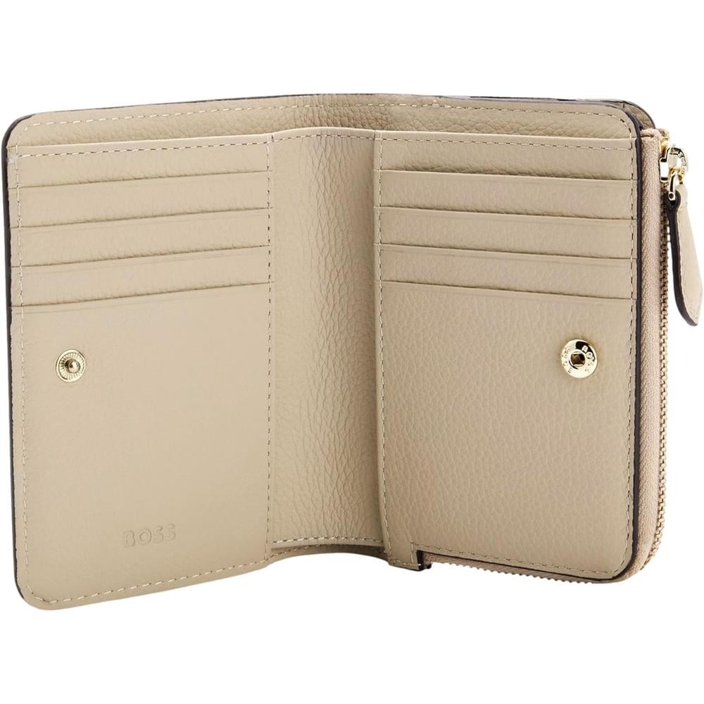 BILLETERA HUGO BOSS LENAH BEIGE MUJER - 2