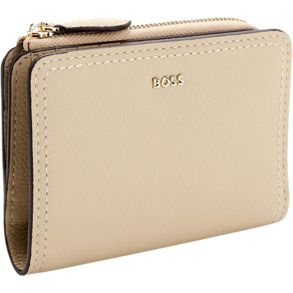 BILLETERA HUGO BOSS LENAH BEIGE MUJER - 4