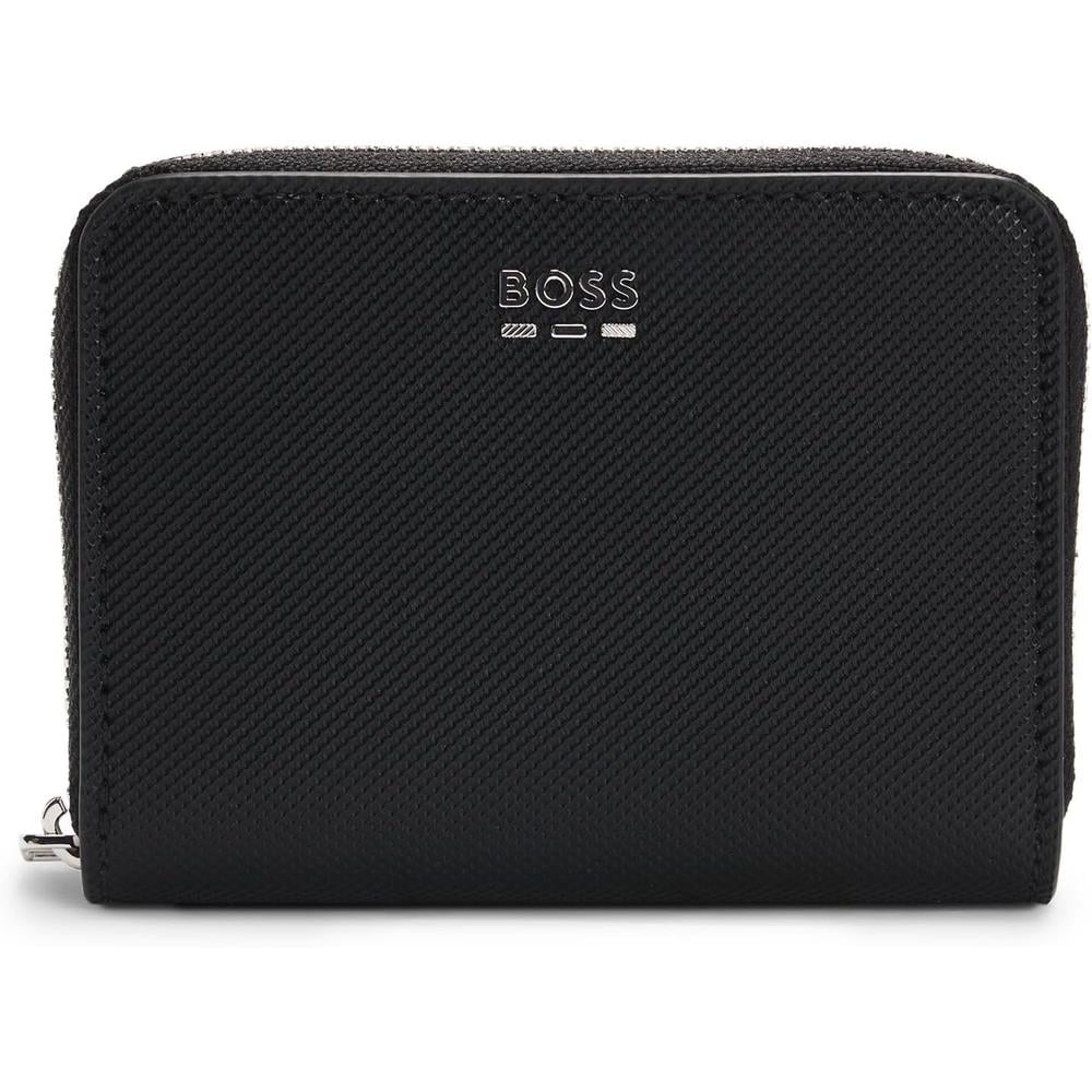 BILLETERA HUGO BOSS JINKO ZIPAROUND NEGRO HOMBRE - 1