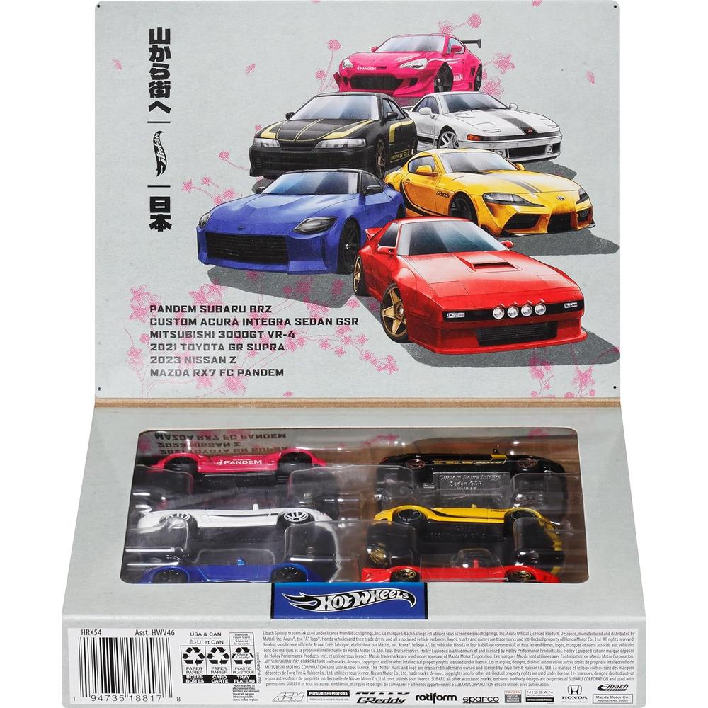 HOT WHEELS AUTOS CAR CULTURE JAPONESES 6 PZS (ESTILOS DIVERSOS) - 5