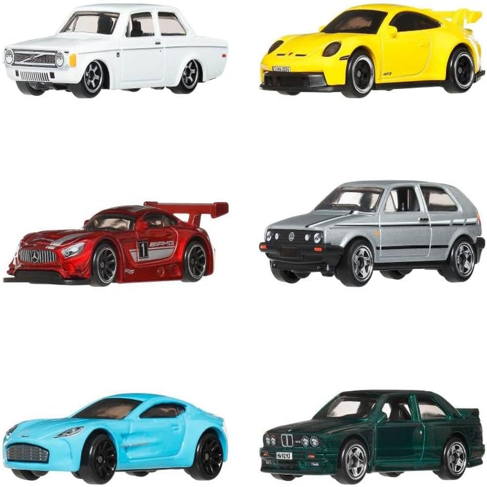 HOT WHEELS ESTILO EUROPEO SET 6 PZS (ESTILOS DIVERSOS) - 1