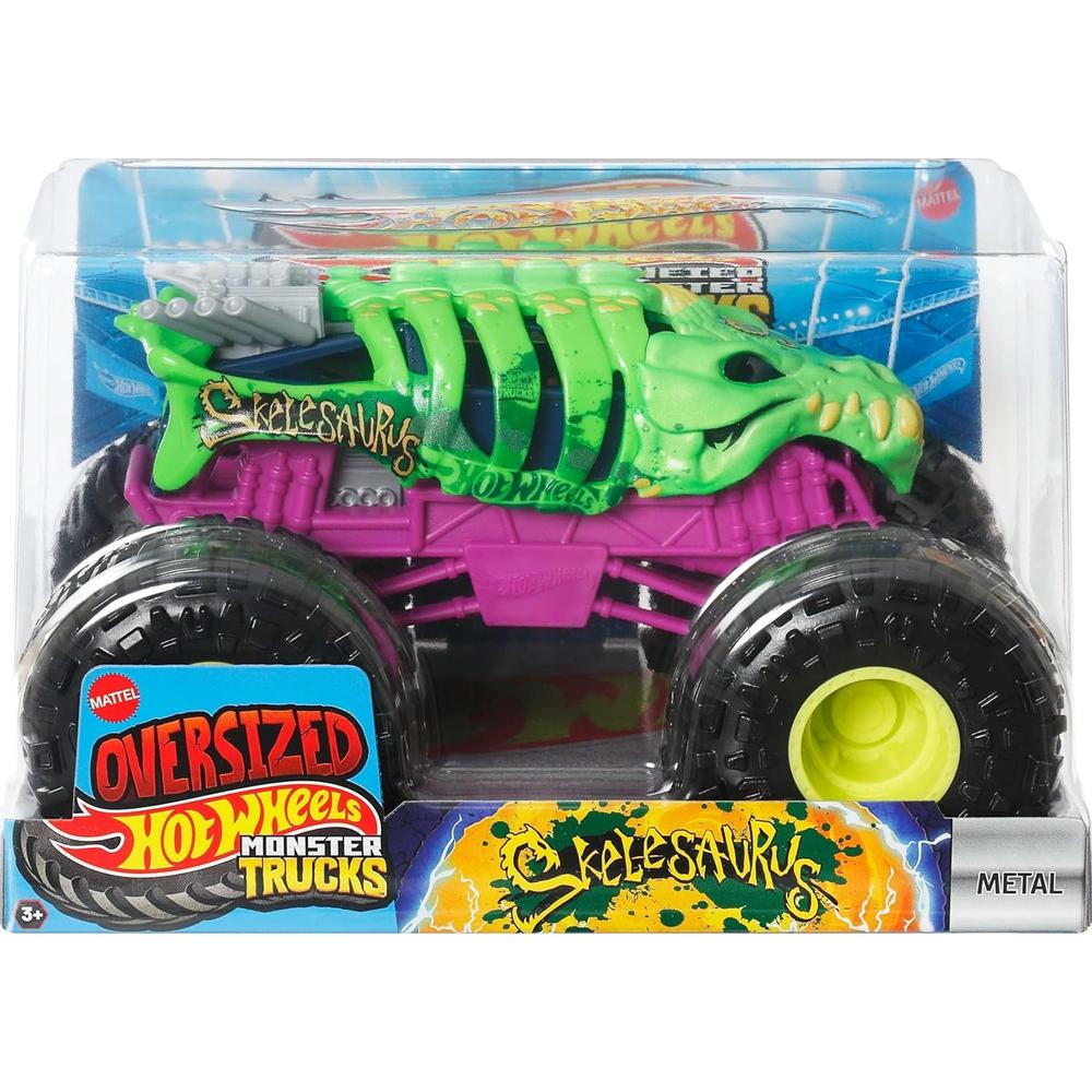 HOT WHEELS MONSTER TRUCKS SKELESAURUS - 1