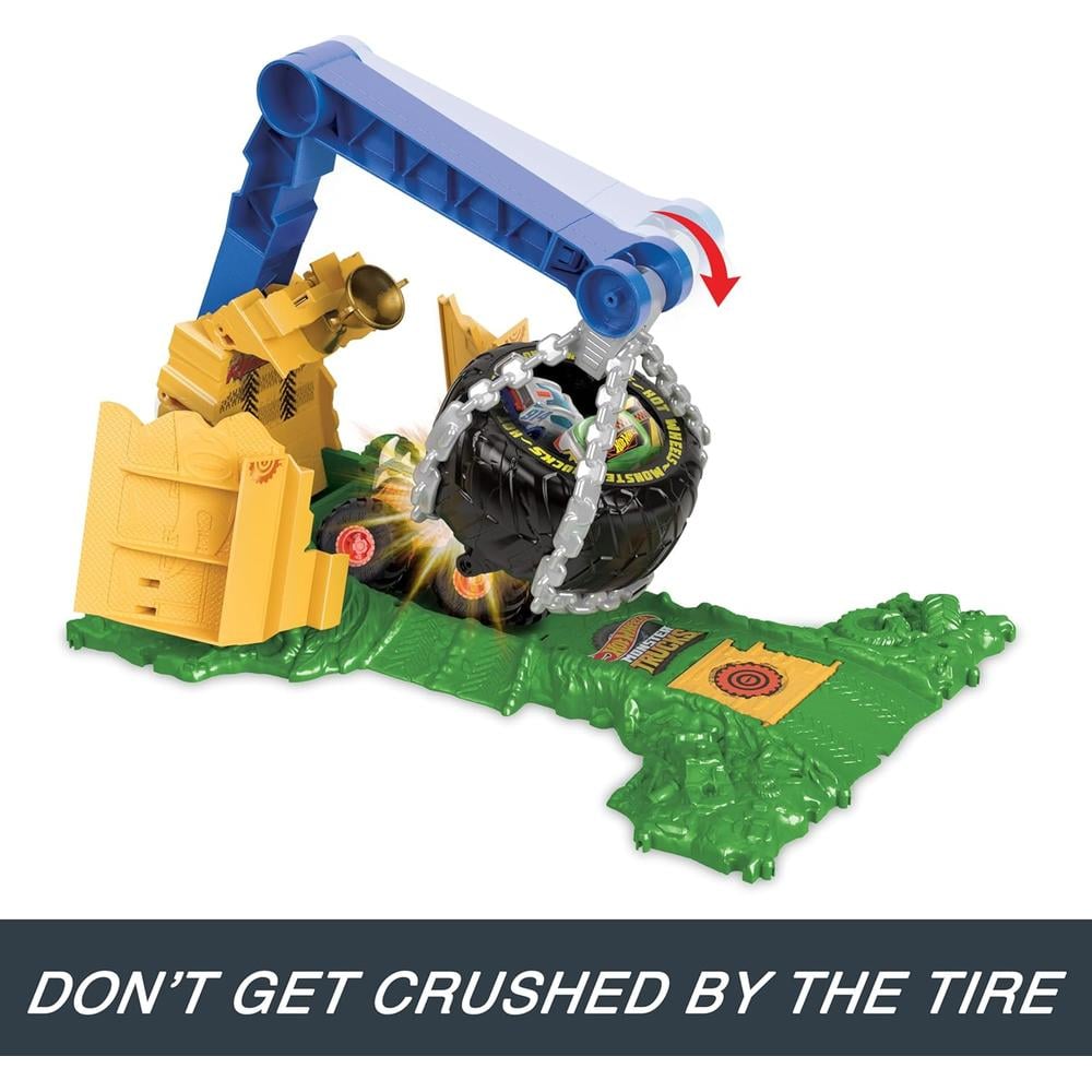 HOT WHEELS PLAYSET MONSTER TRUCKS SET 2 PZS - 5