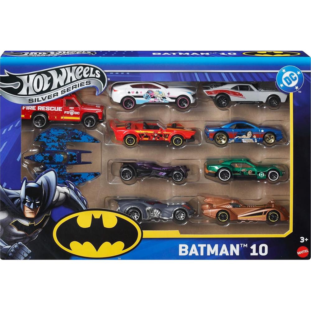 HOT WHEELS AUTOS BATMAN SET 10 PZS (ESTILOS DIVERSOS) - 1