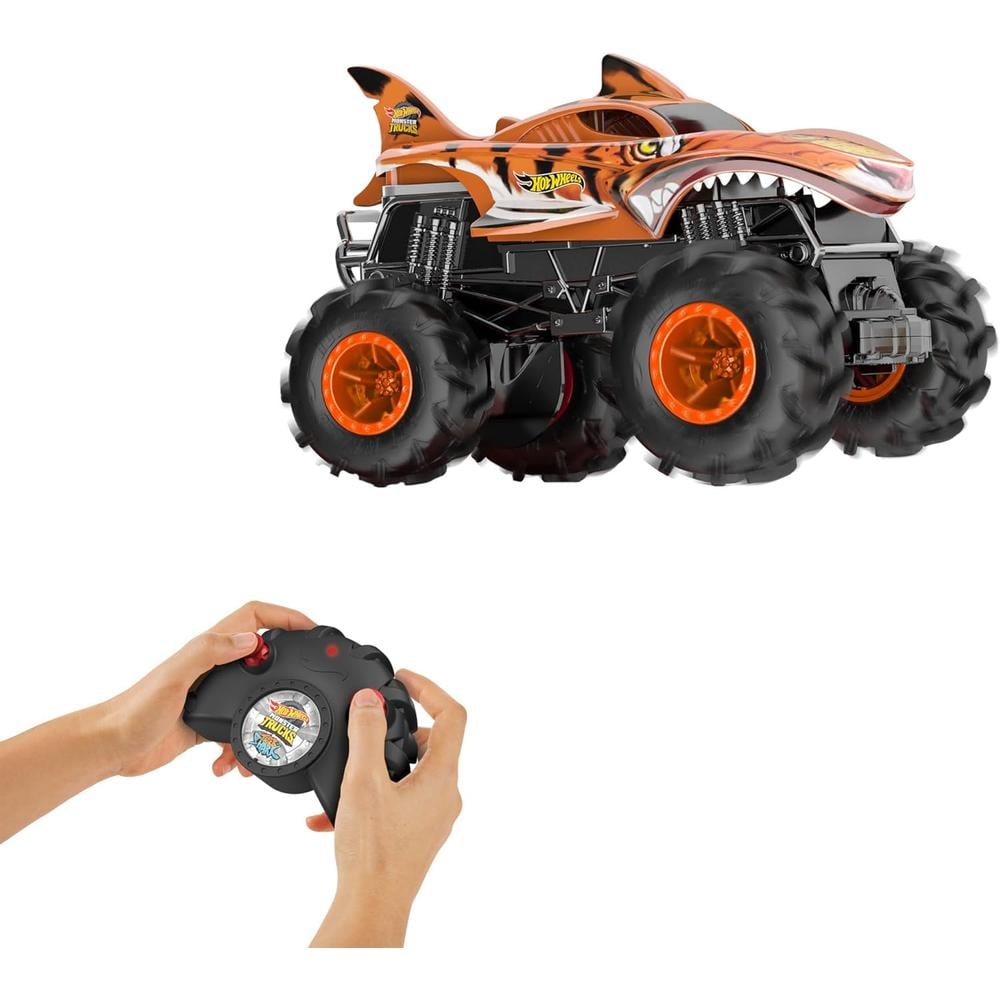 HOT WHEELS AUTO RC MONSTER TRUCKS | NARANJA - 3