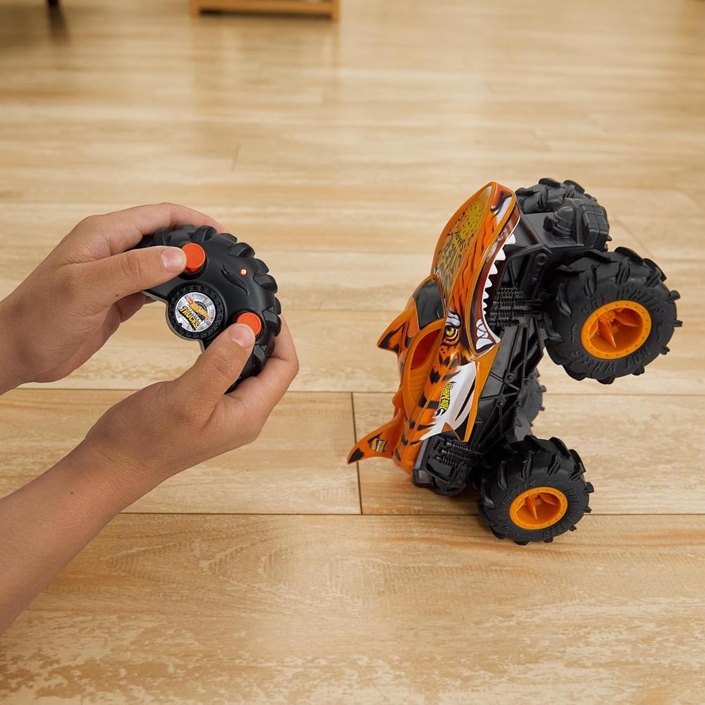 HOT WHEELS AUTO RC MONSTER TRUCKS | NARANJA - 4